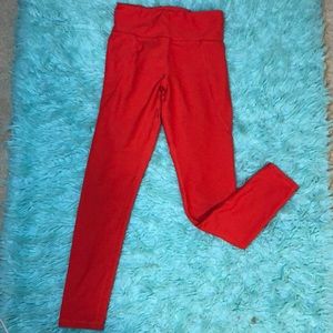 Old navy Active | Girls powersoft red high rise leggings (with pockets)